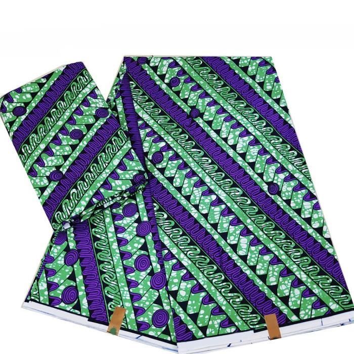 Tissu Wax Africain 100% Coton – Imprimés Colorés De Haute Qualité – Vendu Au Mètre