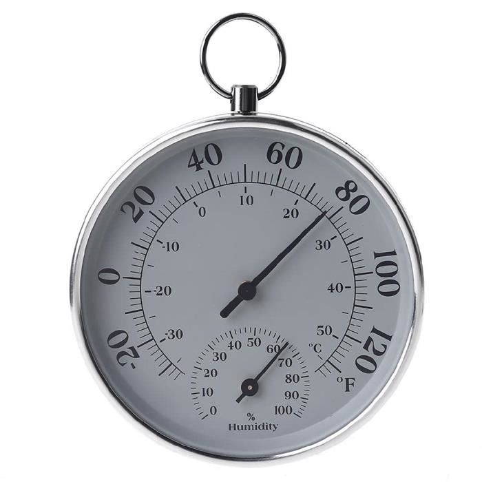 Thermomètre-hygromètre De Table TFA-Dostmann – élégant, Précis, Tout En Argenté, Pour Un Intérieur Cocooning