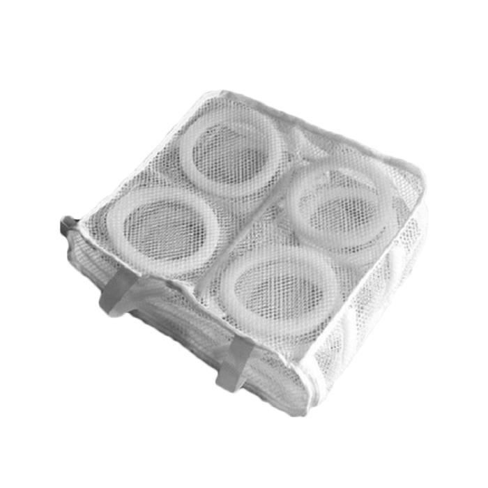 Lot De 2 Sacs De Lavage Pour Chaussures - Réutilisables, Pour Machine Et Sèche-linge - 38x18 Cm - Jaune
