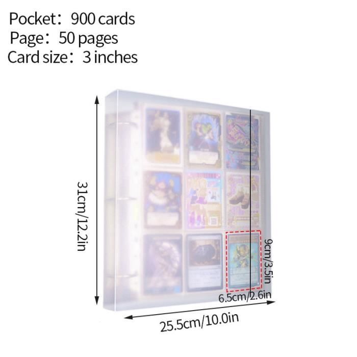 Kpop A4 cuir grand classeur de cartes photo 3 anneaux blanc bleu rose  violet recharge 8/4/2 poches peut contenir 400 cartes photo -  France