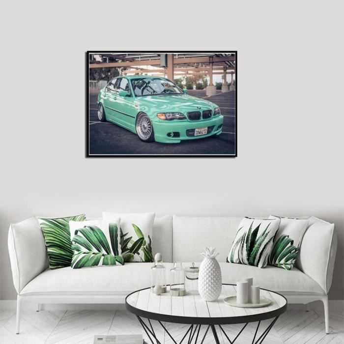 Tableau Toile BMW M3 E30 - Impression D'Art Murale Moderne, Neuf Sur Châssis