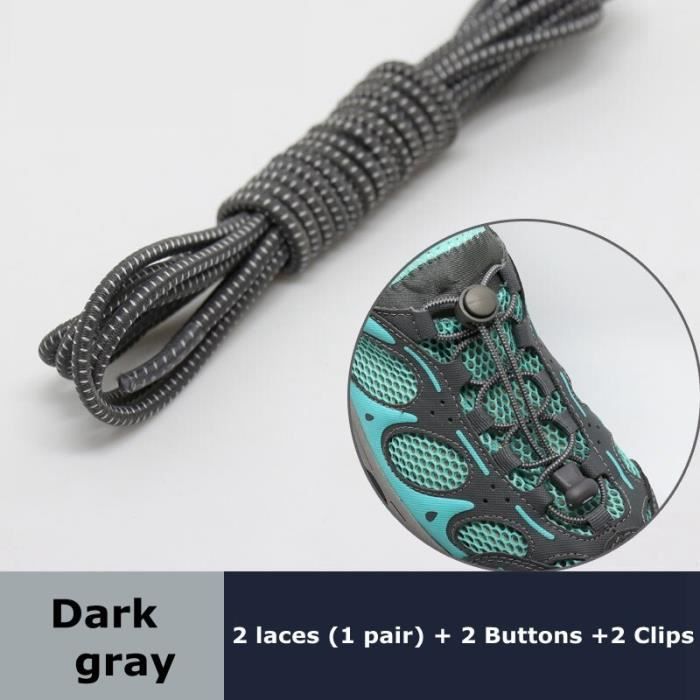 lacets ronds gris