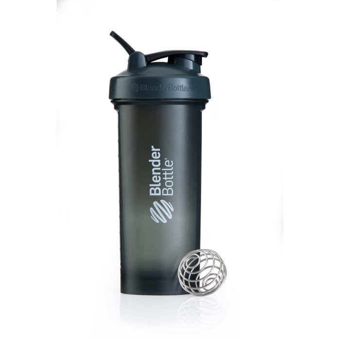 Blender Bottle Pro45 - Protéine Shaker - Bouteille d'eau (1300ml) Gris blanc