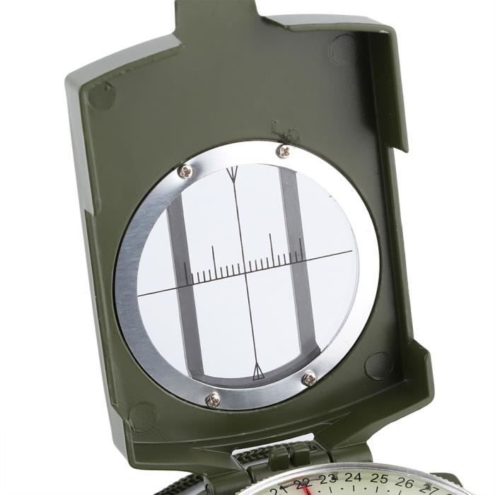 Boussole Militaire Américaine Portable Pliable Avec Objectif 6V1O