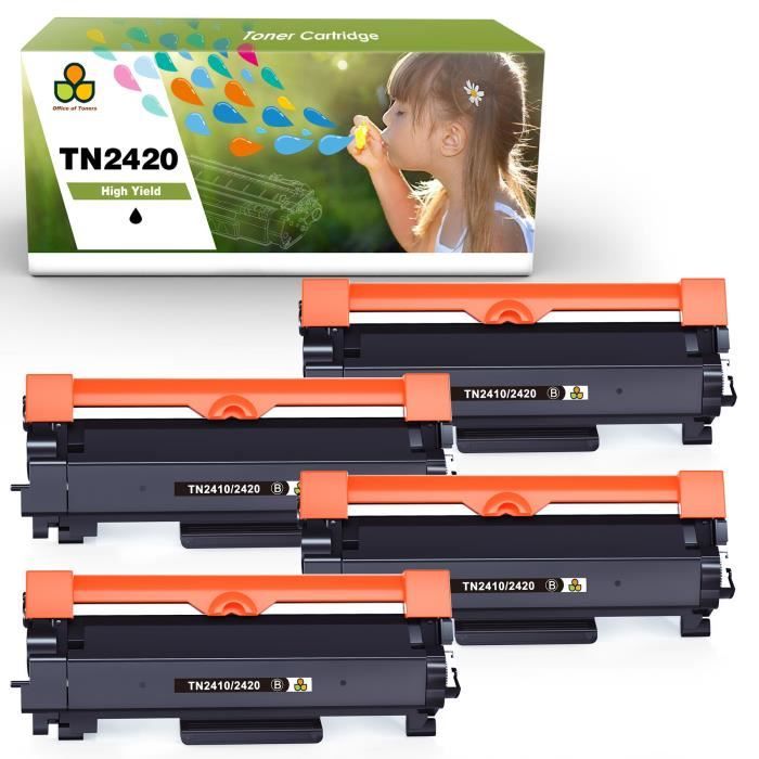 Cartouche de toner compatible TN2420 pour Brother HL-L2350DW HL-L2375DW  avec puce - Cdiscount Informatique