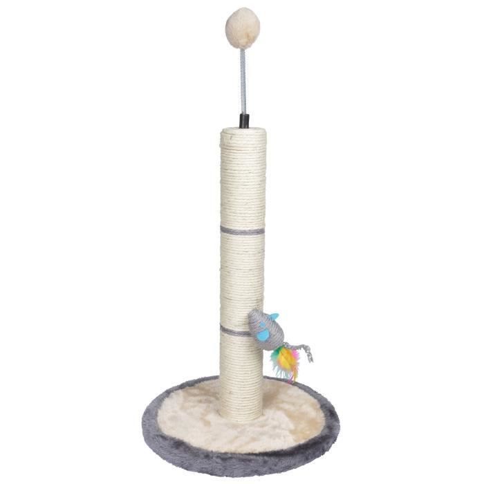 Comparer les prix de arbre a chat en sisal avec jouets h.46cm*ø base 30cm*ø tronc 7cm