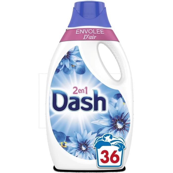 Dash 2en1 Lessive Liquide, Collection Divine Envie avec une Fraîcheur  Longue Durée, 24 Lavages : : Epicerie