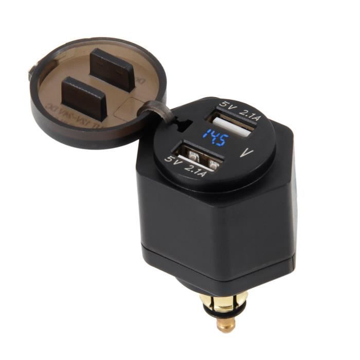 Adaptateur De Chargeur USB étanche Pour Moto - Double Port 4.2A, Compatible Prises DIN/BMW (F800, F650, R1200)