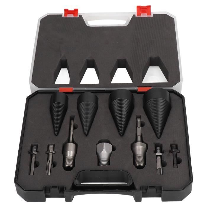 Fendeur à Bois Mèche Acier Conique - Outil Détachable Pour Fendre Bûches Rapidement, Camping, Ferme & Maison