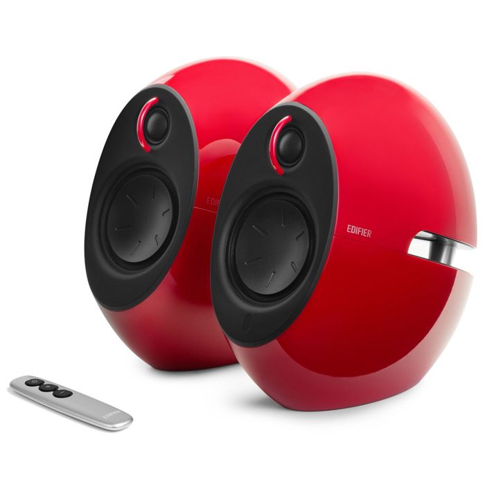 Haut-parleurs sans fil Bluetooth Edifier Luna HD 74W 2 voies rouge