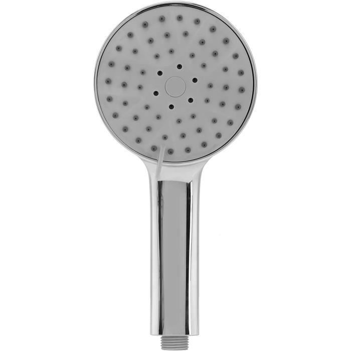 Pommeau De Douche à Main Carré En Laiton Massif - 5 Réglages, Jet Haute Pression, Filetage G1/2, Tuyau 1,5 M - Or Brossé