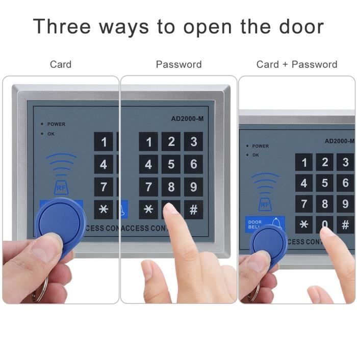 Serrure Magnétique Électrique 1200 Lb (500 Kg) Avec 2 Télécommandes - Contrôle D'Accès Porte - Comgsa