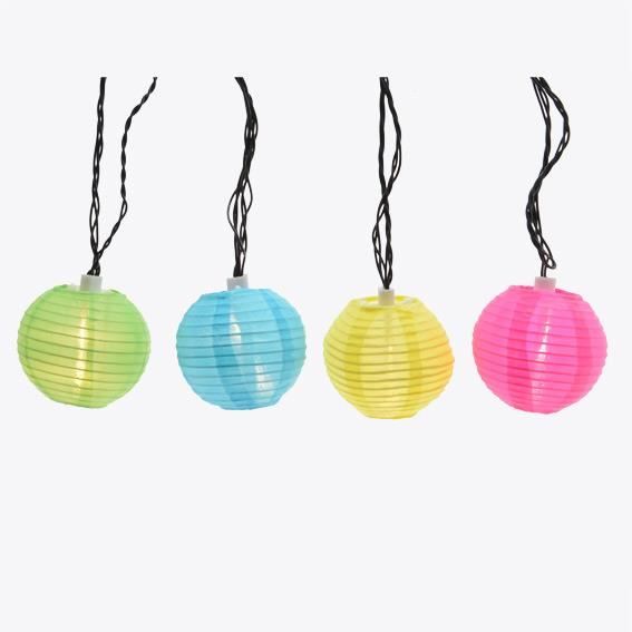 guirlande lanterne chinoise multicolore