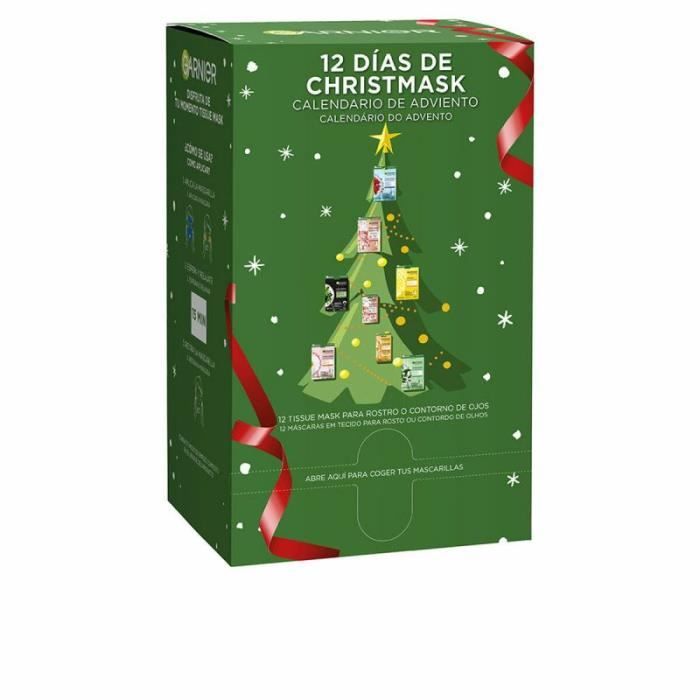 Garnier Masque facial Calendrier de l`Avent Lot 12 Unités 8445098295341 Cdiscount Au quotidien