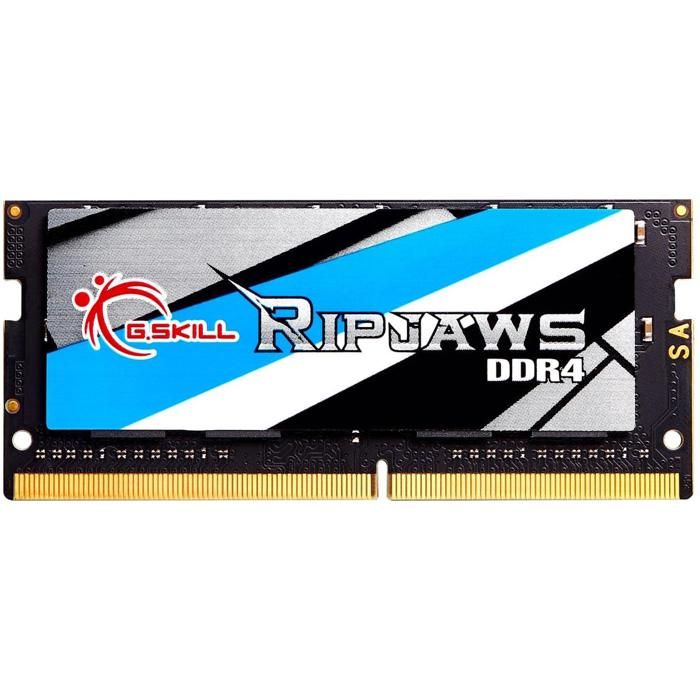 Vente Memoire PC G.SKILL Mémoire Notebook Ripjaws Series - 16 Go PC4-19200/DDR4 2400 Mhz F4-2400C16S-16GRS pas cher Vente Memoire PC G.SKILL Mémoire Notebook Ripjaws Series - 16 Go PC4-19200/DDR4 2400 Mhz F4-2400C16S-16GRS pas cher