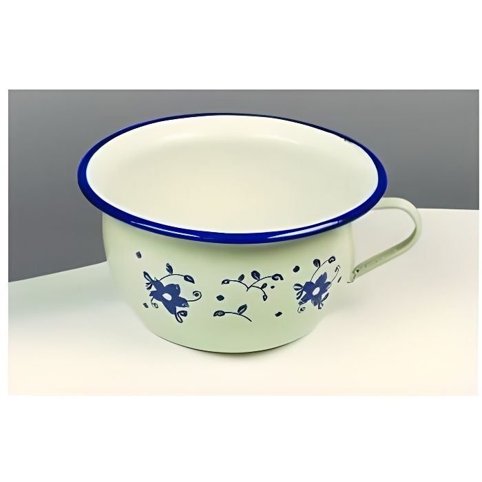 Ibili 919322 Pot de Chambre en acier émaillé vitrifié 22 cm Sena