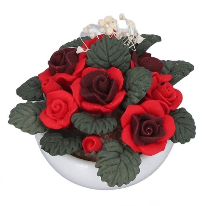 JINXIAN 4 Pièces Petites Plantes Artificielles avec Pot Fausse Fleur | Pot Fleurs Artificielles Mini Plantes en Plastique pour décoration intérieure et extérieure Bureau Maison Jardin