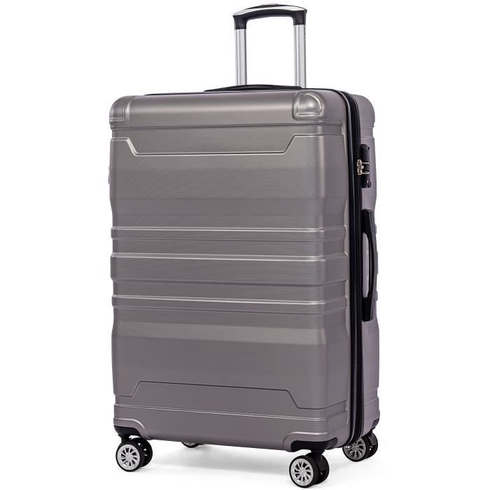 Valise Rigide Taille XL 75cm Avec Serrure TSA - 4 Roues Pivotantes à