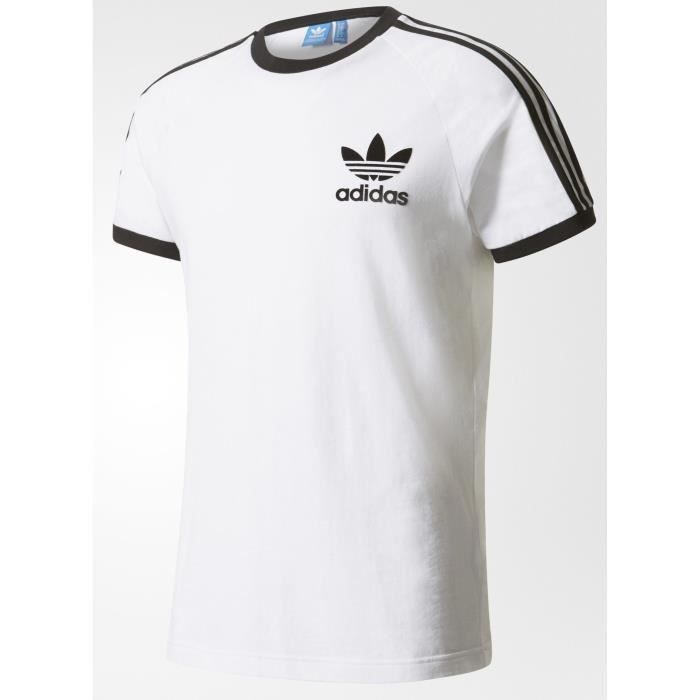 tee shirt adidas homme blanc