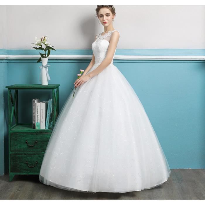 Double Shouder Sol Longueur Robe De Mariée Mariage Robe De Mariée Grande Taille