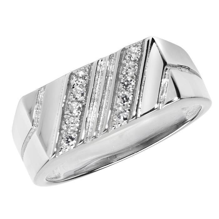 Bracelet Femme En Argent Sterling 925 Fin Avec Oxyde De Zirconium - 3mm, 10g, Neuf étiqueté