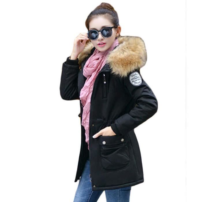 Doudoune femme de Marque luxe Section moyenne et longue Épaulette Grand