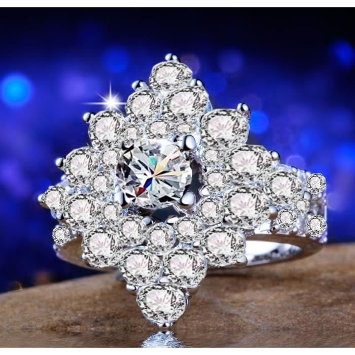 Vintage Femme ARGENT 925 Blanc Saphir Pierre de naissance Bague Mariage Bijoux Taille 6-10 Vintage Femme ARGENT 925 Blanc Saphir Pierre de naissance Bague Mariage Bijoux Taille 6-10