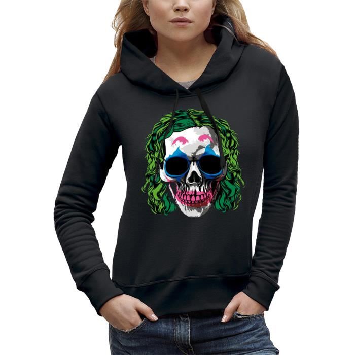 T-shirt à capuche et manches longues avec trous Homme | Noir | Diesel