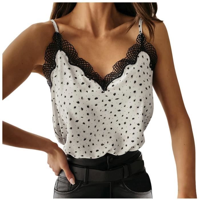 Débardeur Femme Bretelles Larges - 95% Viscose, 5% élasthanne - Basique Et Confortable - 3
