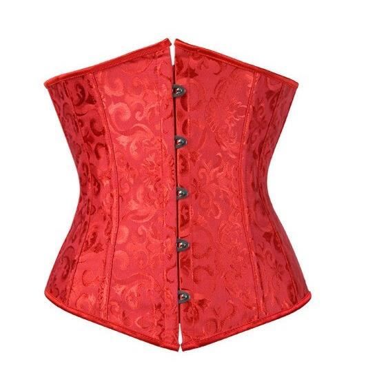 Bustier Corset Gothique Satin Blanc Et Dentelle Noire - Taille 2XL - Comme Neuf