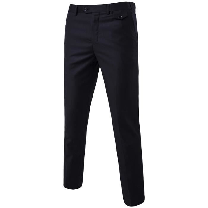 Kuson Pantalon Homme Anti-Rides 100% Coton Taille Normale Coupe Droite Décontracté - Confort Et Élégance Quotidienne