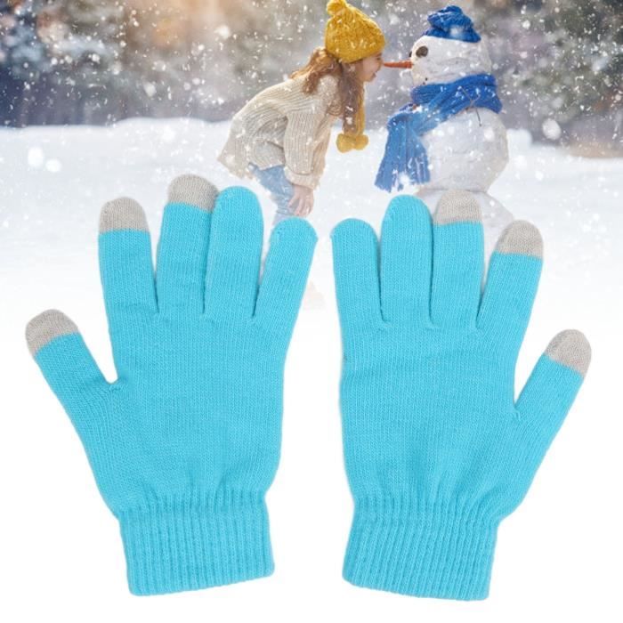 Gants D'Hiver Polaire Tactiles Pour Enfants 3-8 Ans - Chauds, Coupe-Vent, Écran Tactile - Garçons & Filles