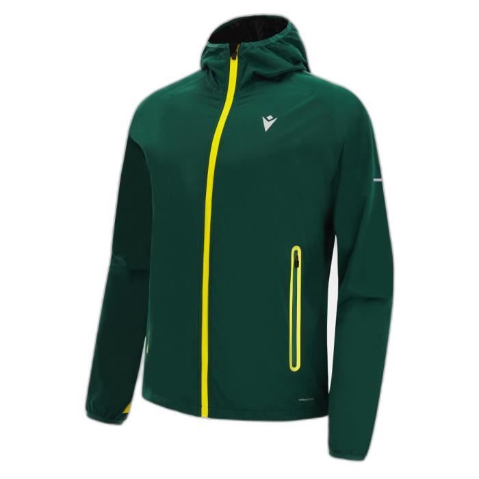 Veste imperméable Macron FCC Caleb - vert foncé/jaune - L