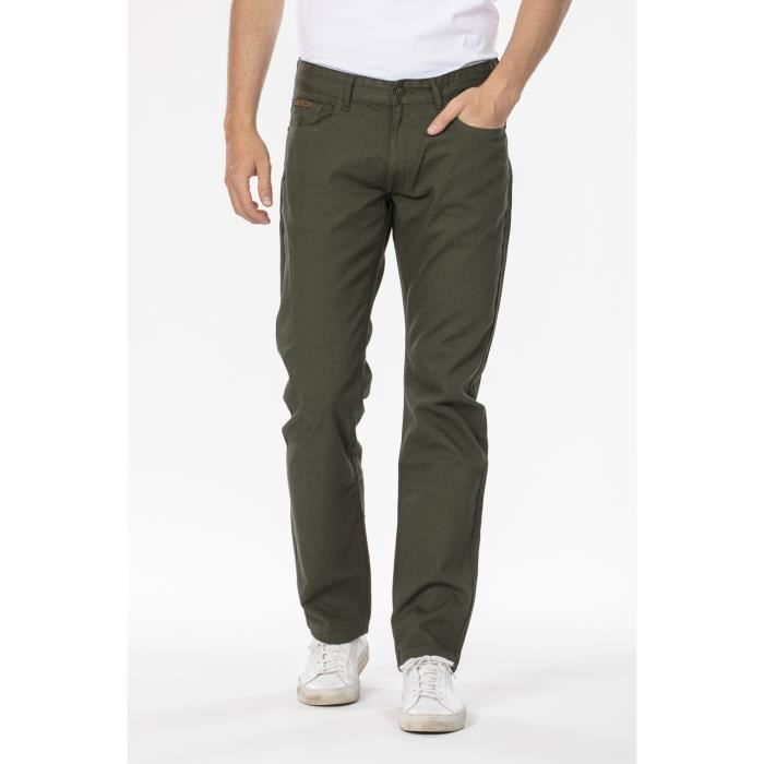 Jean Homme Regular Coupe Droite - Denim Résistant, Fermeture éclair - Pour Travail, Décontracté, Grandes Tailles