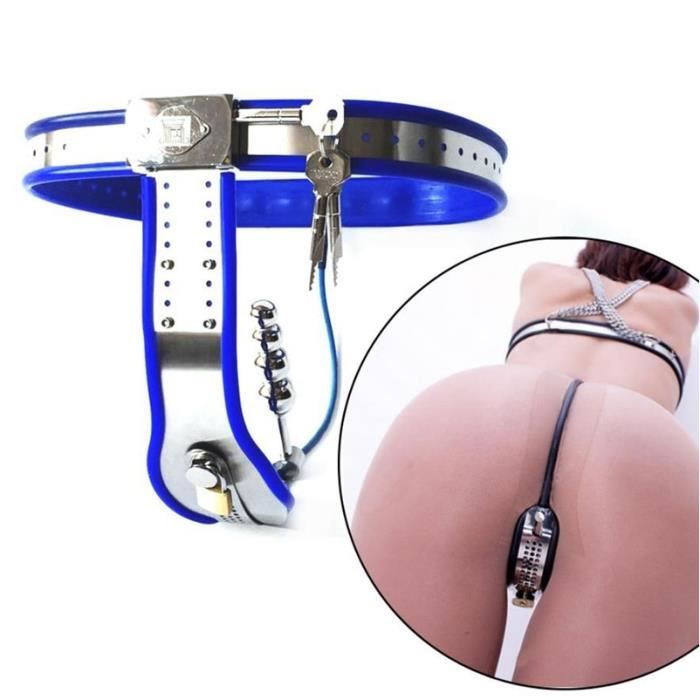 Ceinture de chasteté femelle en acier inoxydable dispositif de chasteté  réglable avec prise Anal BDSM Bondage jouets pour femme - Achat / Vente  Ceinture de chasteté femell - Cdiscount