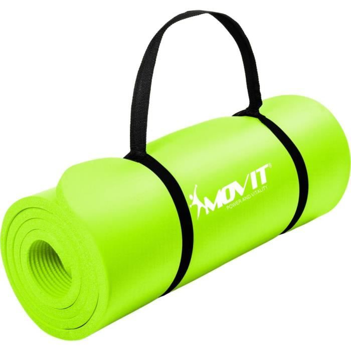MOVIT Tapis de gymnastique 190cm x 100cm x 1,5cm, jaune - Sport MOVIT Tapis de gymnastique 190cm x 100cm x 1,5cm, jaune - Sport