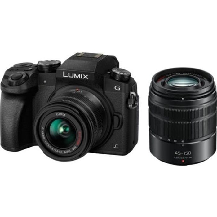 PANASONIC G7 APN Hybride DMC-G7 noir + 14-42mm + 45