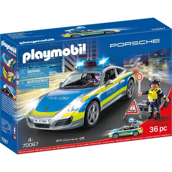 PLAYMOBIL 70067 City action - figurines - Porsche 911 Carrera 4S Police