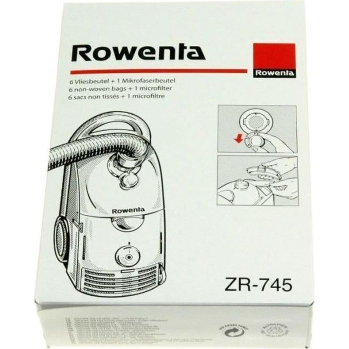 Rowenta Sacs x6 + 1 Microfiltre - vue 2