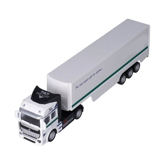 Camion De Transport Jouet échelle 1/50 En Alliage - Fonction Recul Par Friction - Taille 33x5.5x8 Cm - Cadeau Pour Garçon, Collection