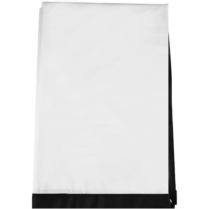 Écran De Projection Portable 60-120 Pouces Format 16:9 – Tissu Polyester Blanc – Pour Cinéma Maison, Camping, Plein Air