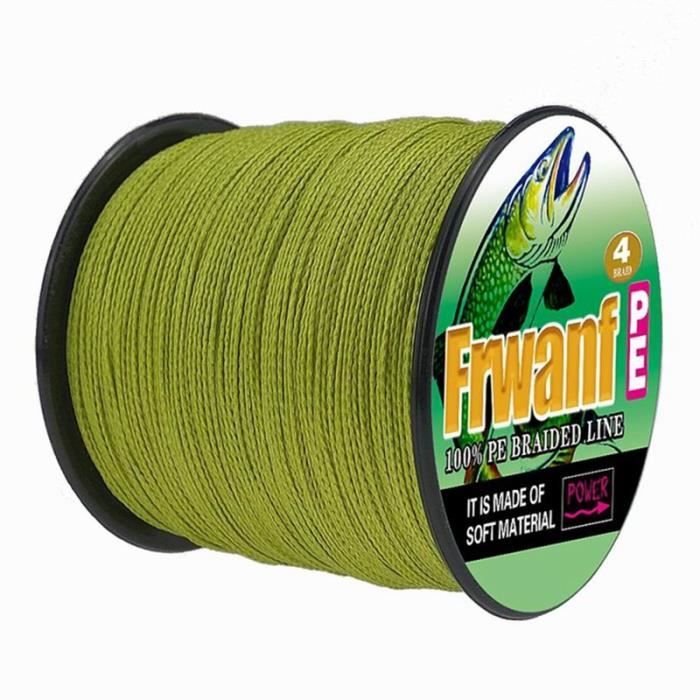 L SERVER Fil De Pêche Carpe 4 PE Brins Tressé Super Fort 2000M - Ligne Tressée Solide Pour Pêche