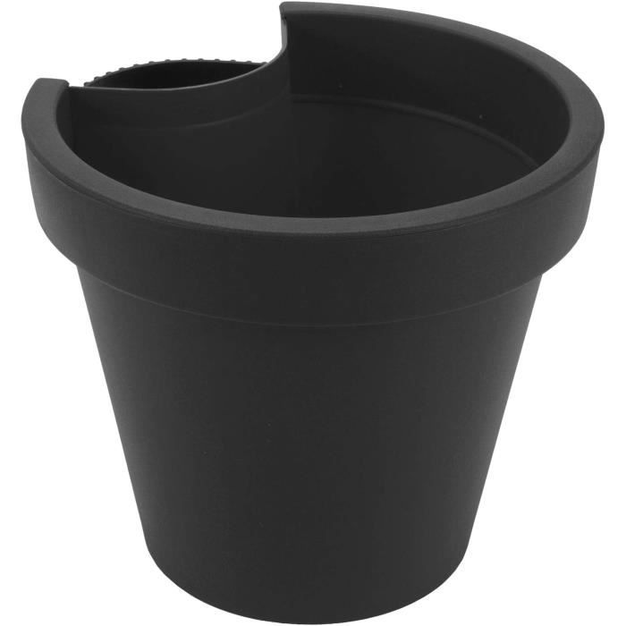 Spetebo Pot De Fleurs Rond En Plastique Avec Pied – 48 X 30 C – Pot De