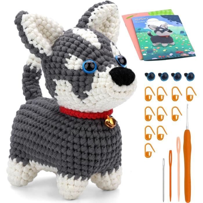 Kit De Crochet JasCherry Para Principiantes - Incluye Hilo, Agujas, Ojos De Seguridad Y Tutorial En Video | Aprende A Tejer Animales Amigurumi Paso A Paso