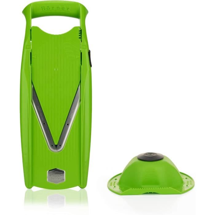 Börner Mandoline V5 Powerline Basis Set Coupelégume Fruit Professionnel en Tranche Fine