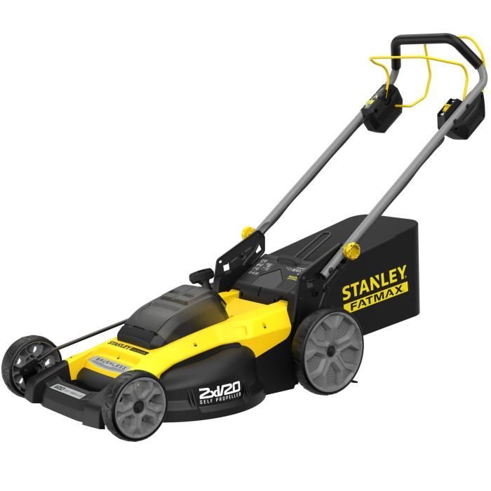 Tondeuse autopropulsée électrique sans fil - Stanley Fatmax - Brushless - SFMCMWS251M-QW - 18V - 51cm de coupe - Sans batterie