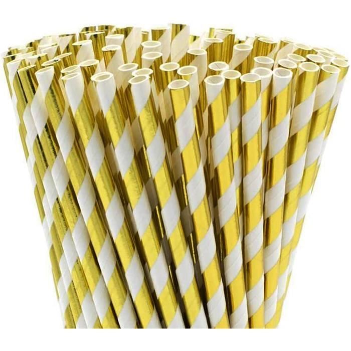 50 Pailles En Papier écolos - Parfaites Pour Cocktails, Café Et Boissons Fraîches - Rouge Vif - 19,7 Cm