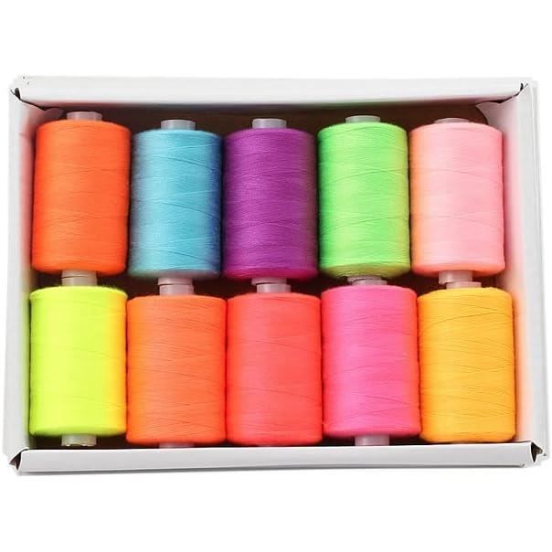 Fil Polyester 402 Fil À Coudre Pour Machine À Coudre Fil Polyester 10 Couleurs Pour ...