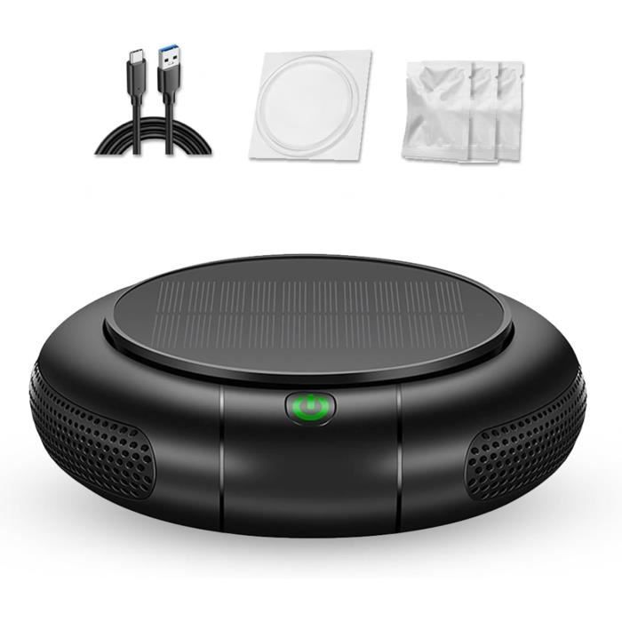 Purificateur D'air Voiture Avec Double Charge USB Rapide - Noir, Universel