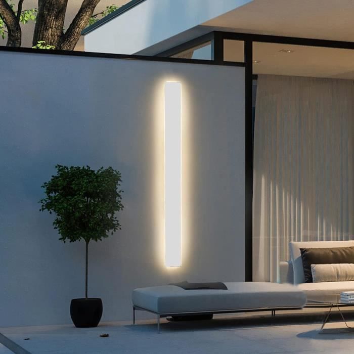 Blanc Lumiere Mur Exterieur Applique Murale Led Interieur Longue ...